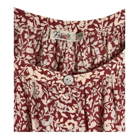 Faherty Carmel Dress-Spice Sunrise Floral NWOT - Picture 4 of 11